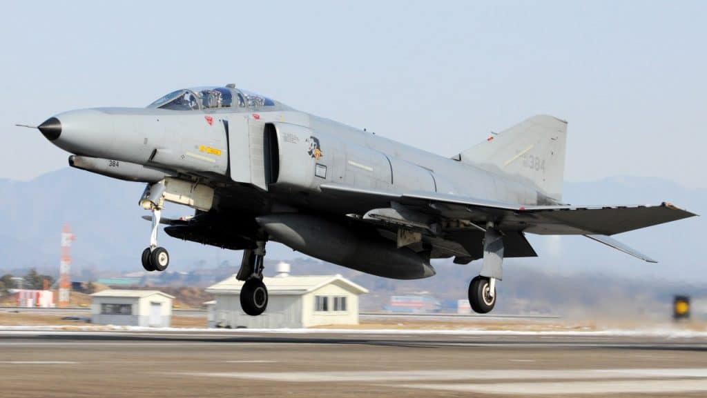 The South Korean F-4E has crashed