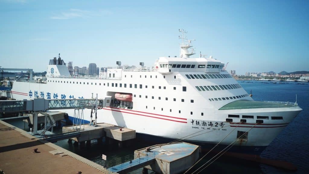 Civilian ferries play an important role in the logistics of the People’s Liberation Army