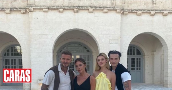 Victoria Beckham debuts at Fashion Week in Paris, accompanied by her son and daughter-in-law