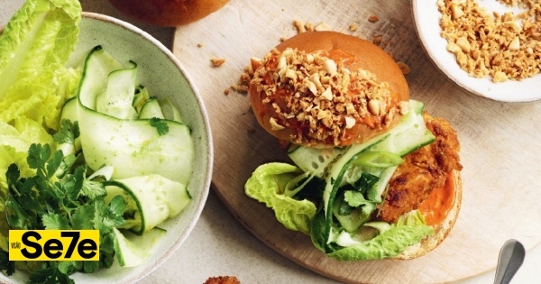Chicken Mini Burgers with Corn Flakes and Gochujang Mayonnaise Recipe by Gordon Ramsay