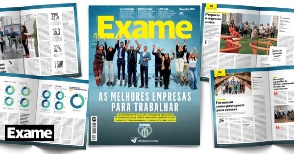 The Best Companies to Work for seen under the magnifying glass, in the November issue of EXAME