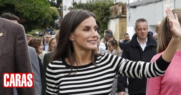 Letizia bets on a relaxed look on a surprise visit to the fair in Madrid